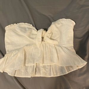 White princess polly strapless top!